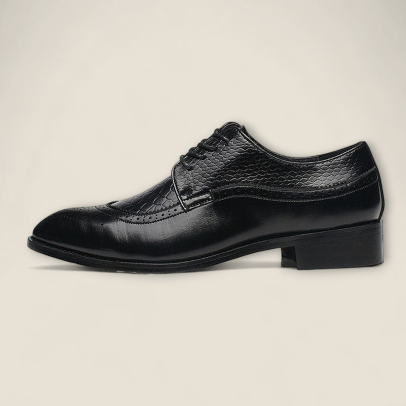 Domenico - Embossed Wingtip Dress Shoes