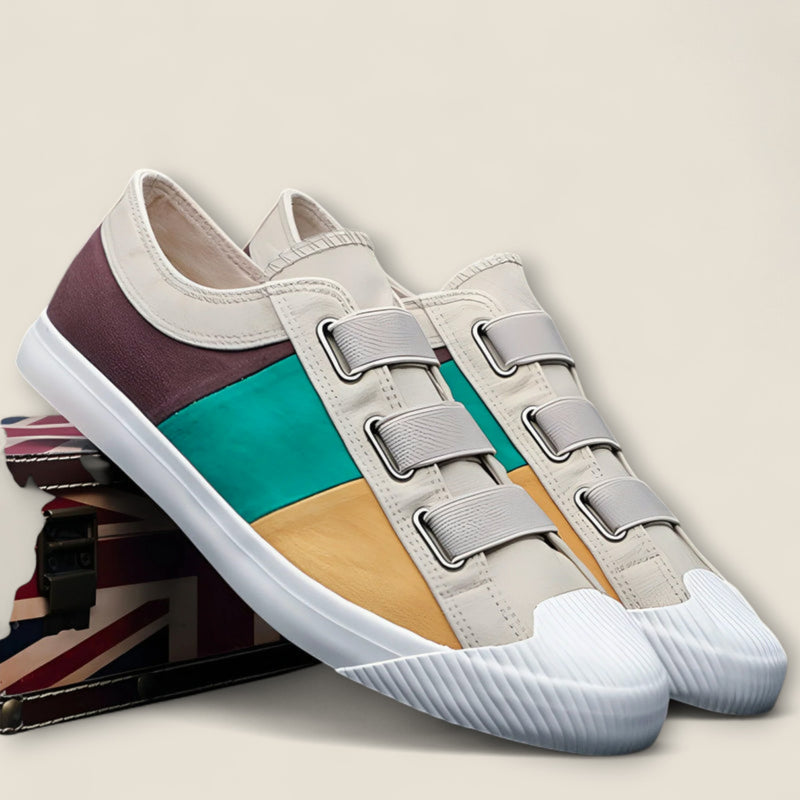 Enzo - Canvas Sneakers with Strap