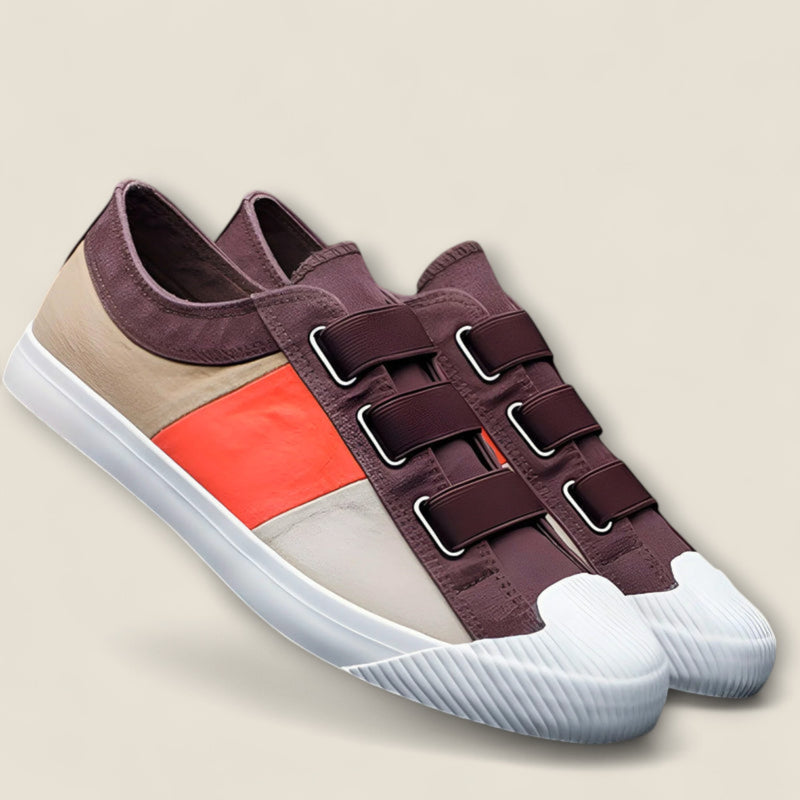 Enzo - Canvas Sneakers with Strap