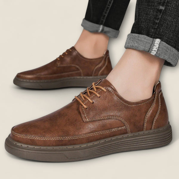 Leandro - Authentic Leather Lace-Up Shoes