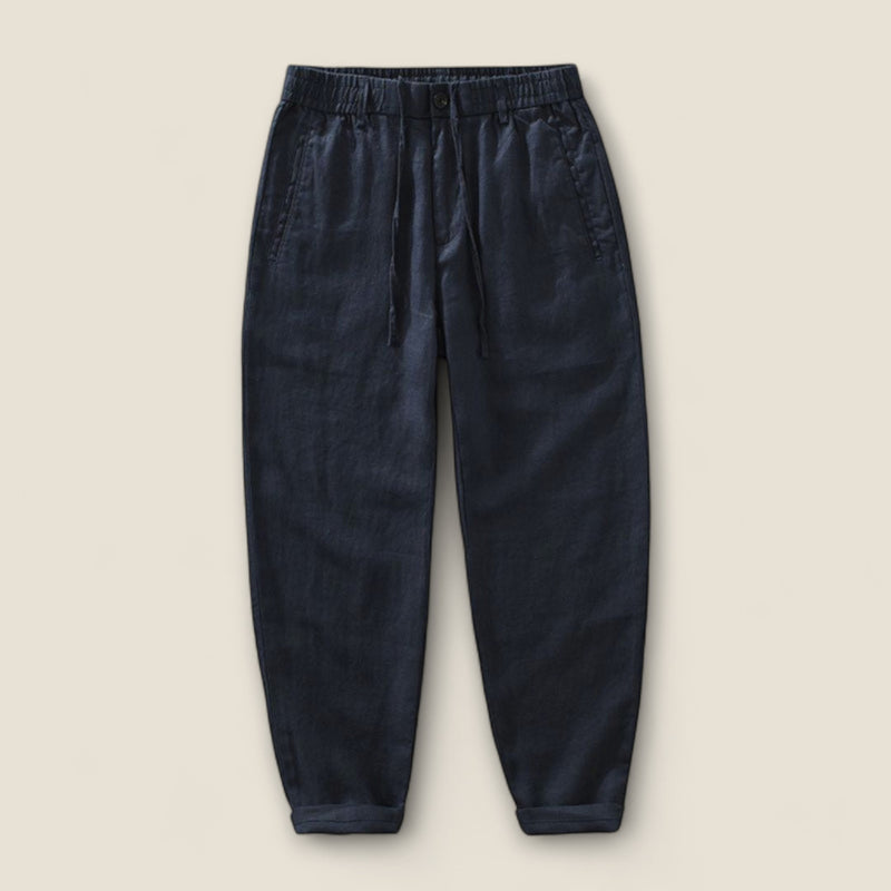 Leandro - Linen Drawstring Pants