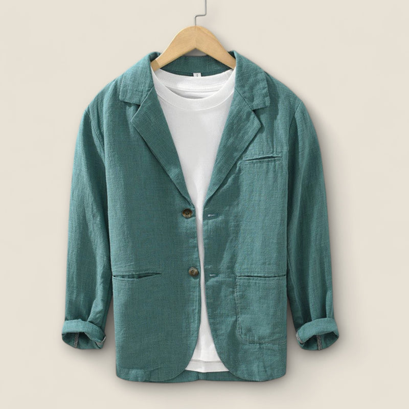 Giulio - Casual Blazer in Linen-Cotton Blend