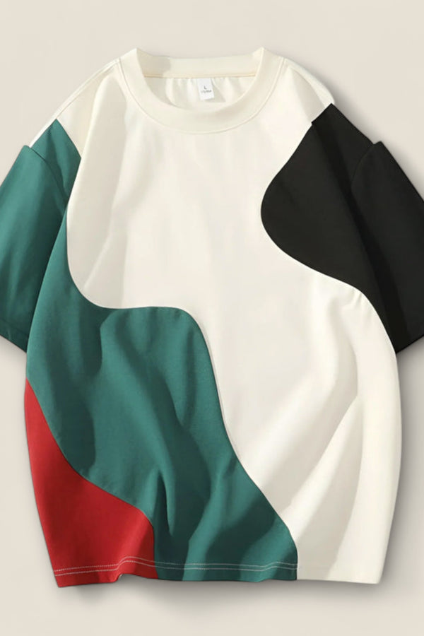Mateo - Colorblock Abstract Tee
