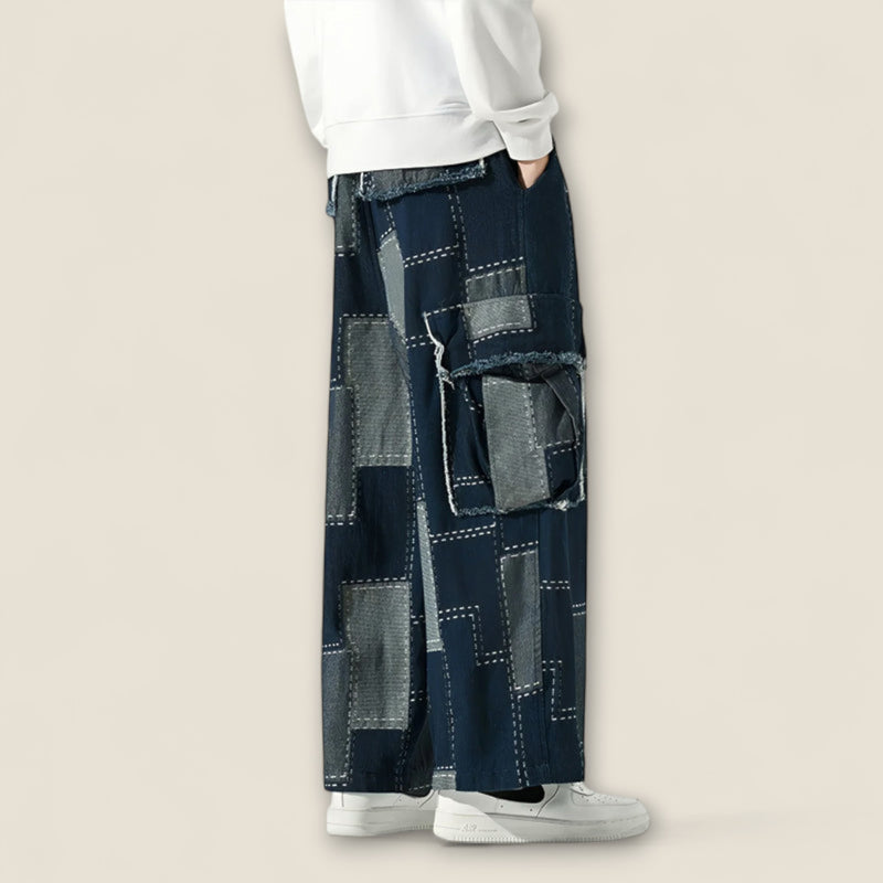 Lorenzo - Patchwork Urban Cargo Trousers
