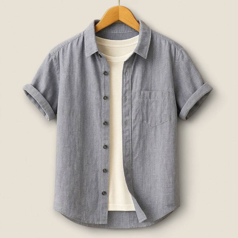Nico - Short Sleeve Linen Shirt