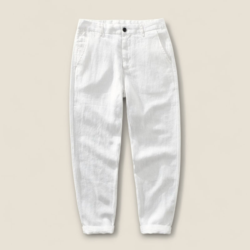 Mateo - Straight-Leg Linen Pants
