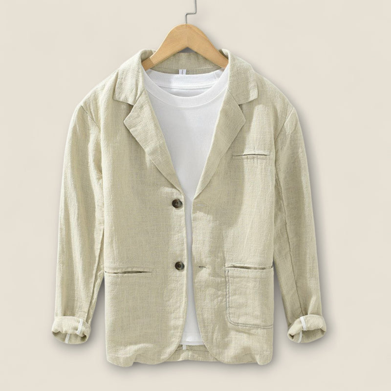 Giulio - Casual Blazer in Linen-Cotton Blend