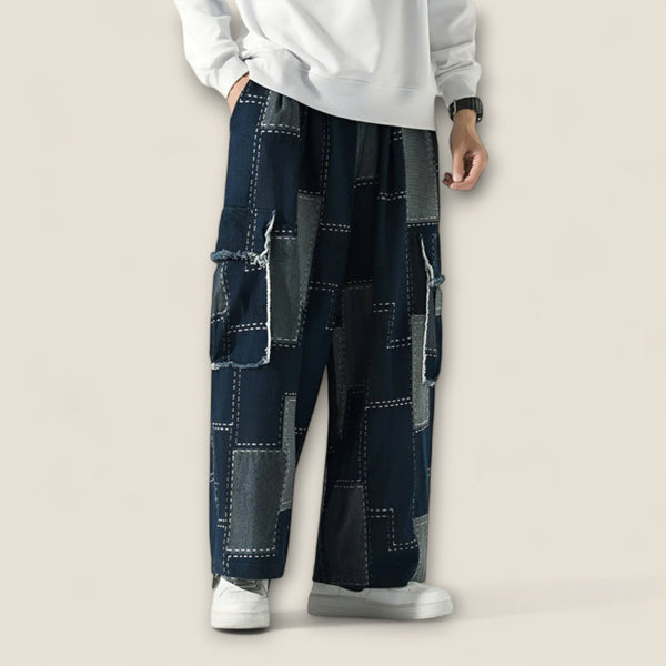 Lorenzo - Patchwork Urban Cargo Trousers