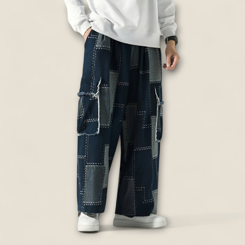 Lorenzo - Patchwork Urban Cargo Trousers