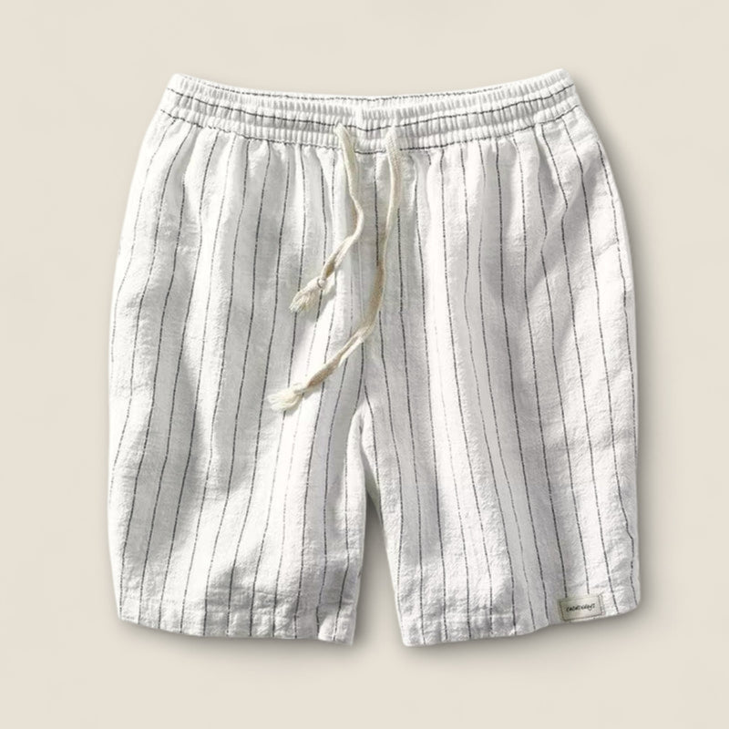 Dario - Striped Linen Shorts