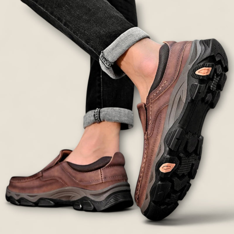 Dario - Leather Slip-On Trail Shoes
