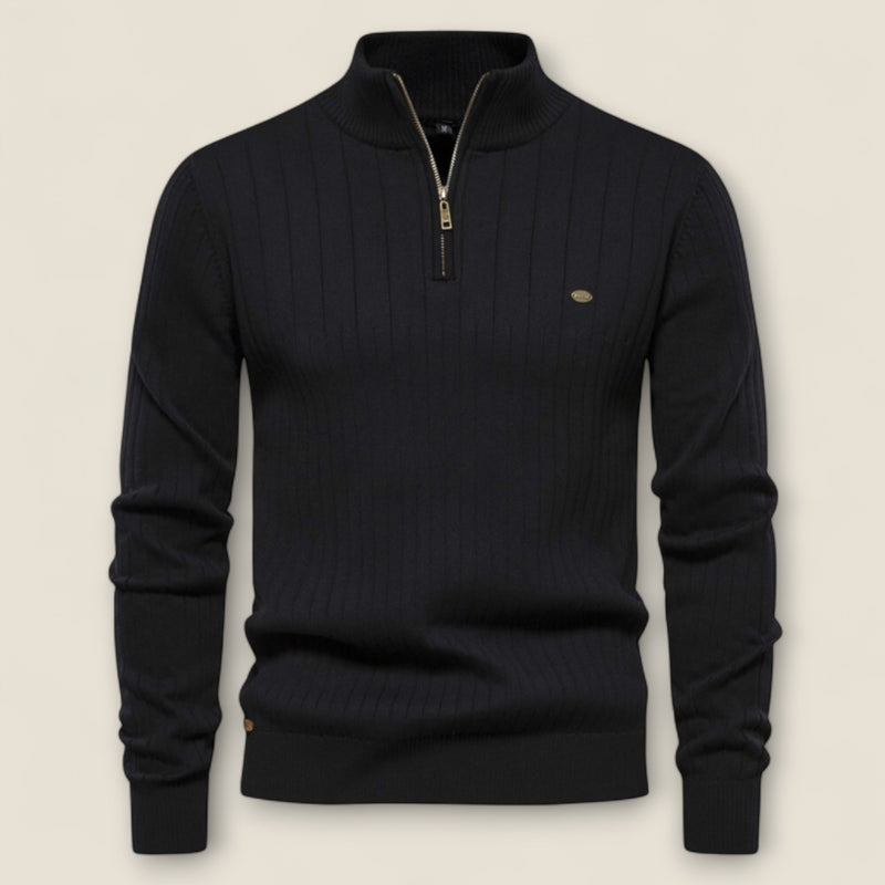 James- Textured Rib Knit Sweater
