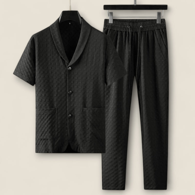 Renato - Textured Cotton Relaxation Set