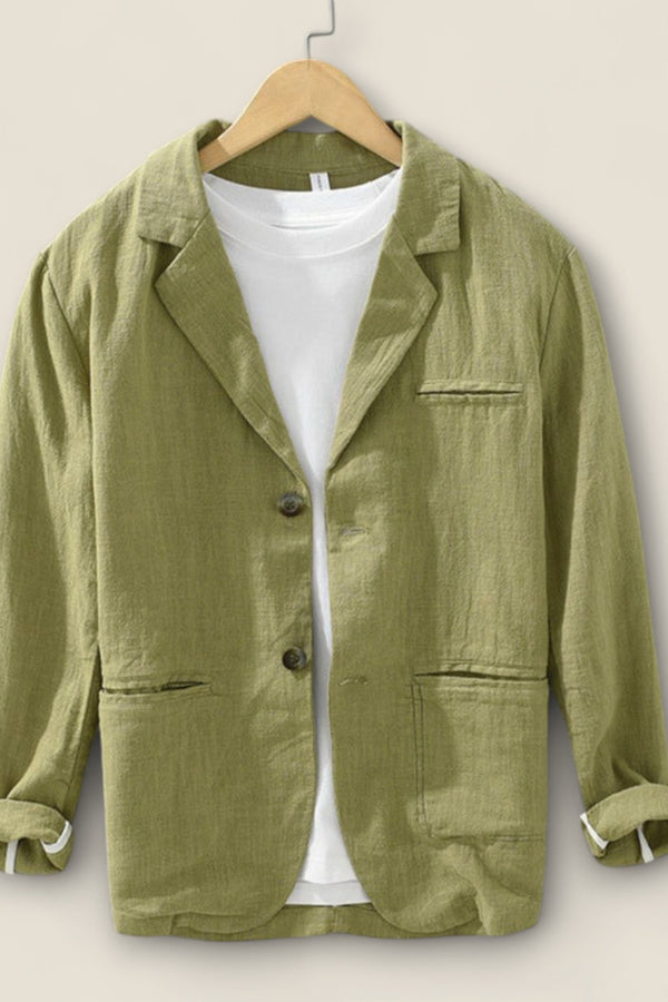 Giulio - Casual Blazer in Linen-Cotton Blend