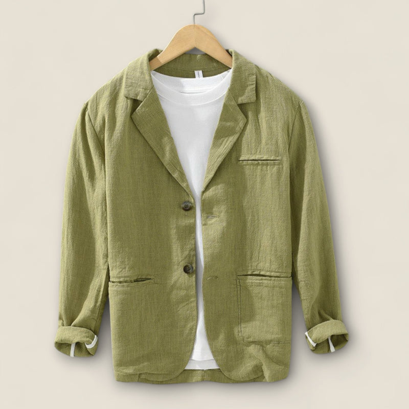 Giulio - Casual Blazer in Linen-Cotton Blend