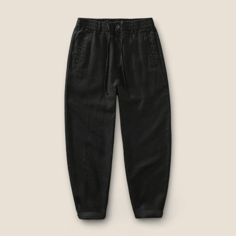 Leandro - Linen Drawstring Pants