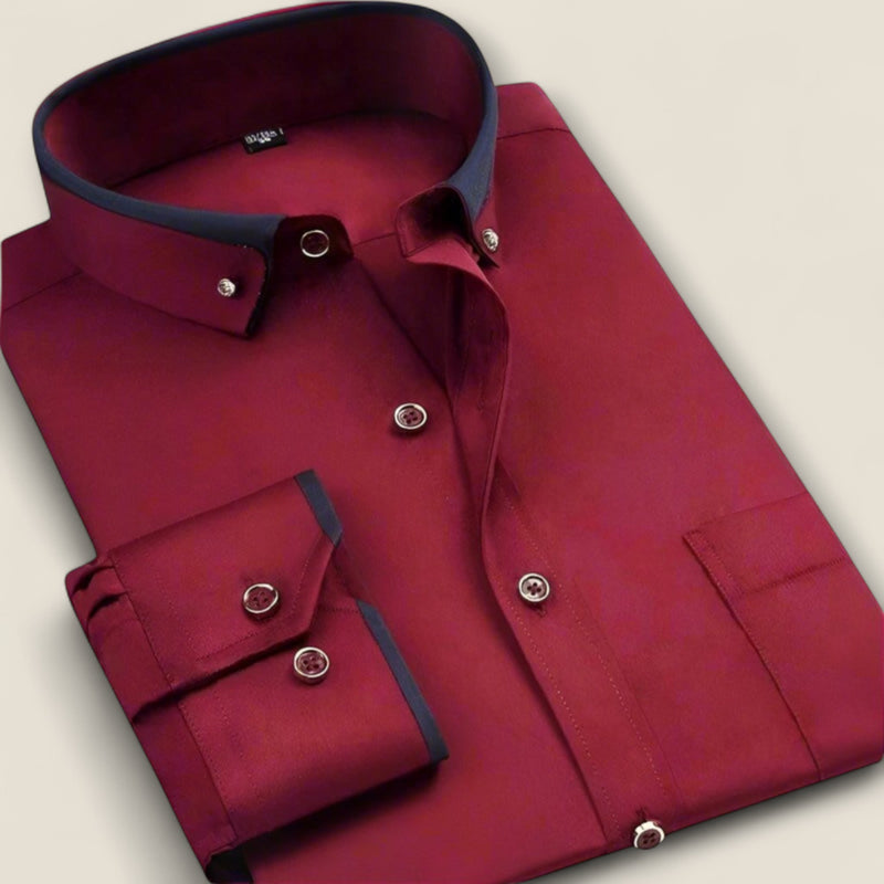 Rossi - Shirt Traditional Long-sleeved Shirt For Men