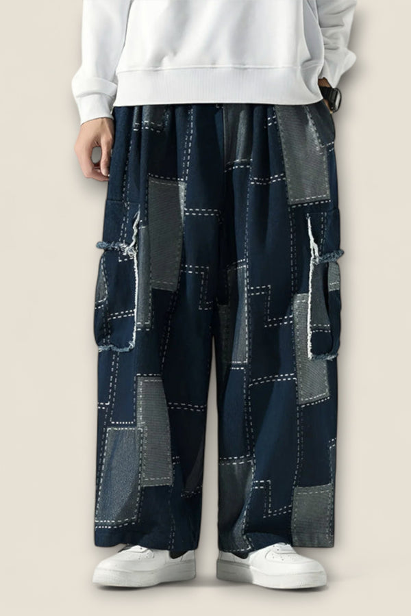 Lorenzo - Patchwork Urban Cargo Trousers