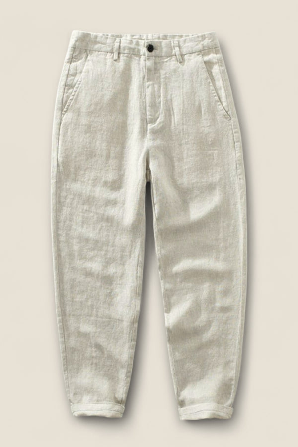 Mateo - Straight-Leg Linen Pants
