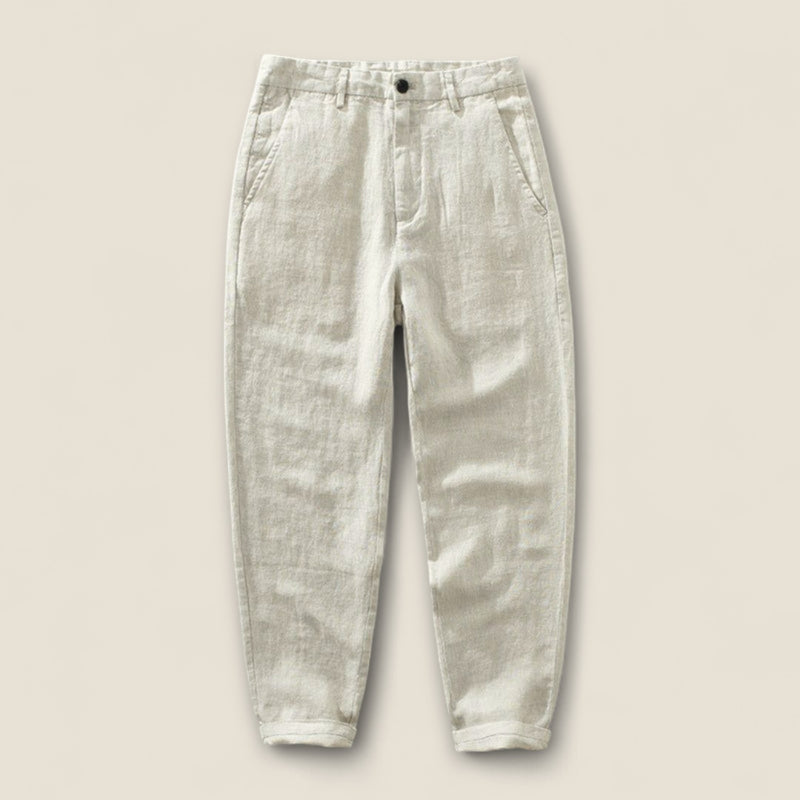 Mateo - Straight-Leg Linen Pants