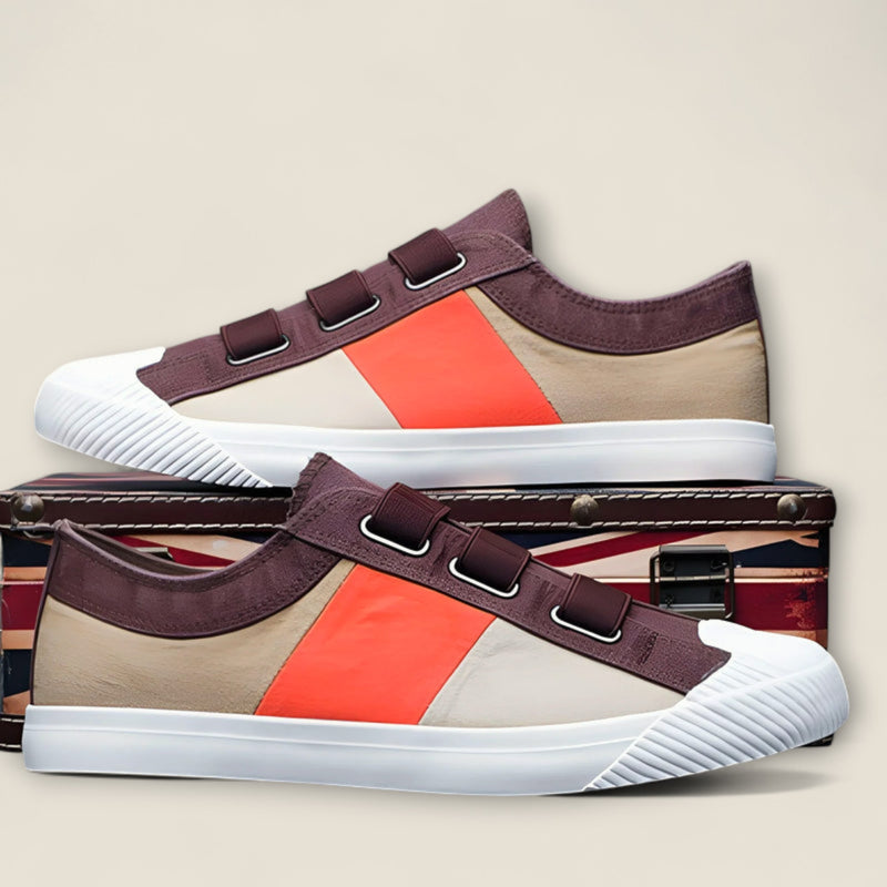 Enzo - Canvas Sneakers with Strap