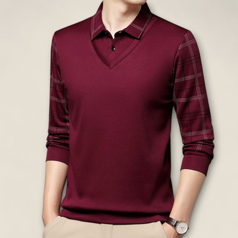 Marcello - Long-Sleeve Polo Shirt