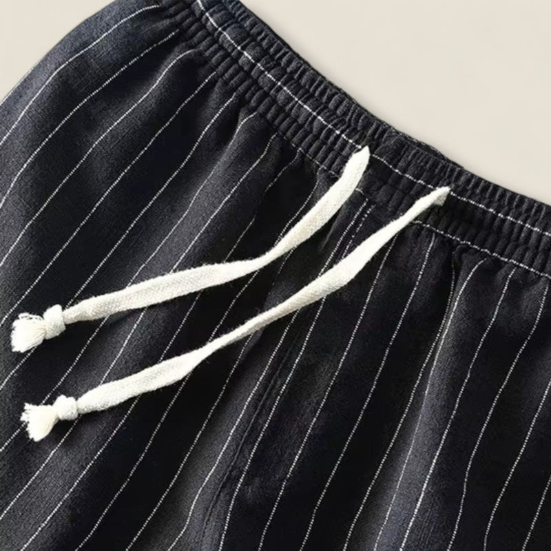Dario - Striped Linen Shorts