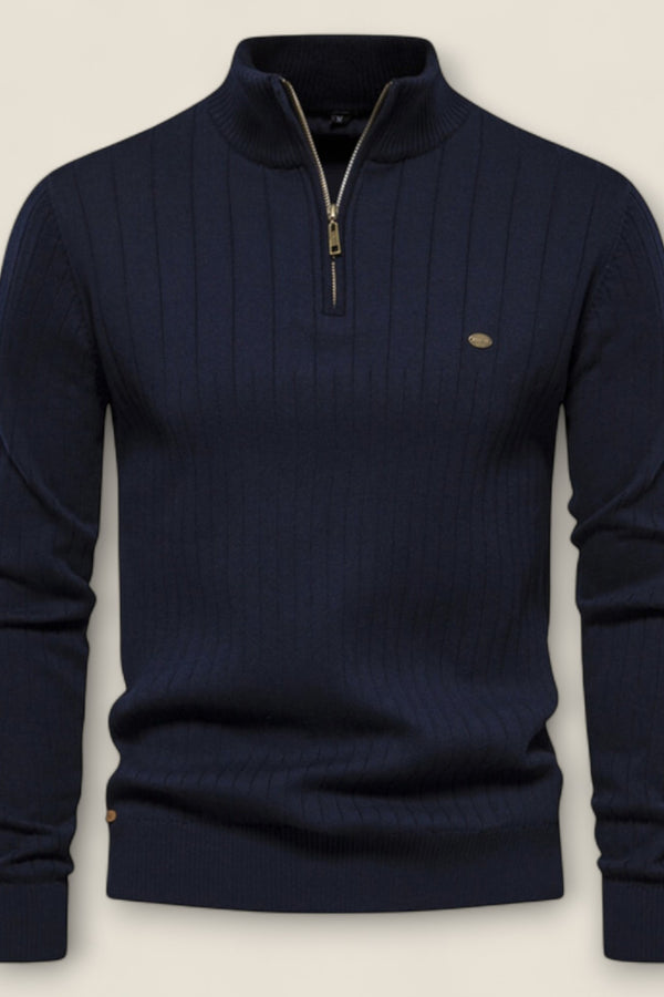 James- Textured Rib Knit Sweater