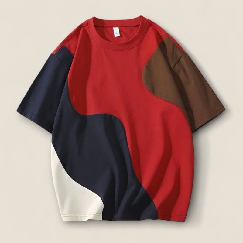Mateo - Colorblock Abstract Tee