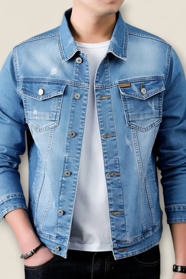 Diego - Classic Cotton Denim Jacket