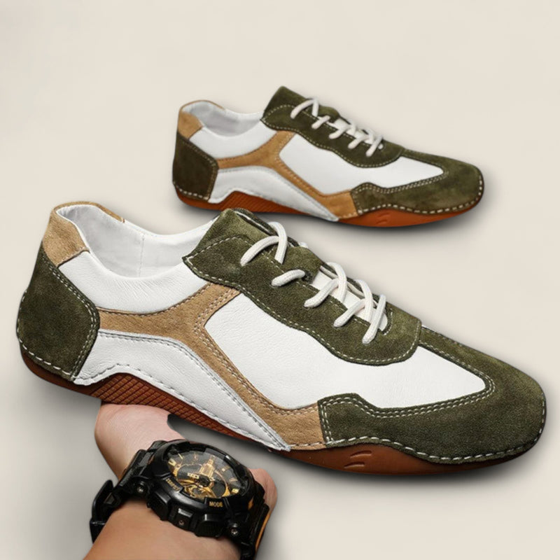 Giovanni - Vintage-Inspired Leather Sneakers