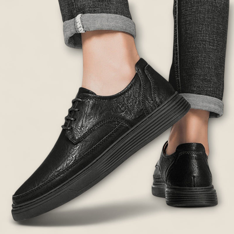 Leandro - Authentic Leather Lace-Up Shoes