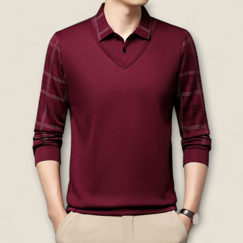 Marcello - Long-Sleeve Polo Shirt