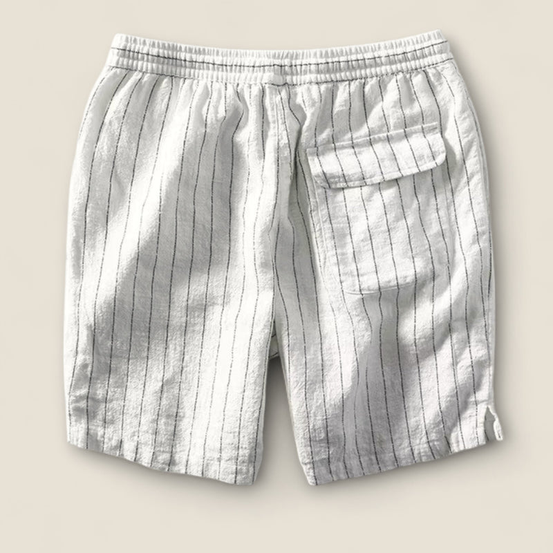 Dario - Striped Linen Shorts