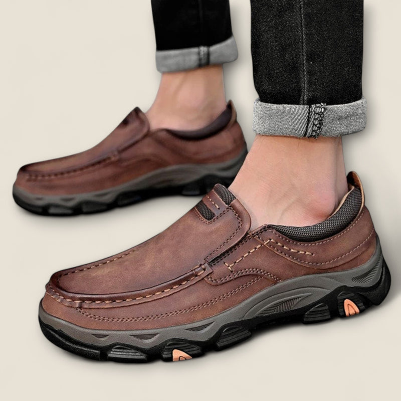 Dario - Leather Slip-On Trail Shoes