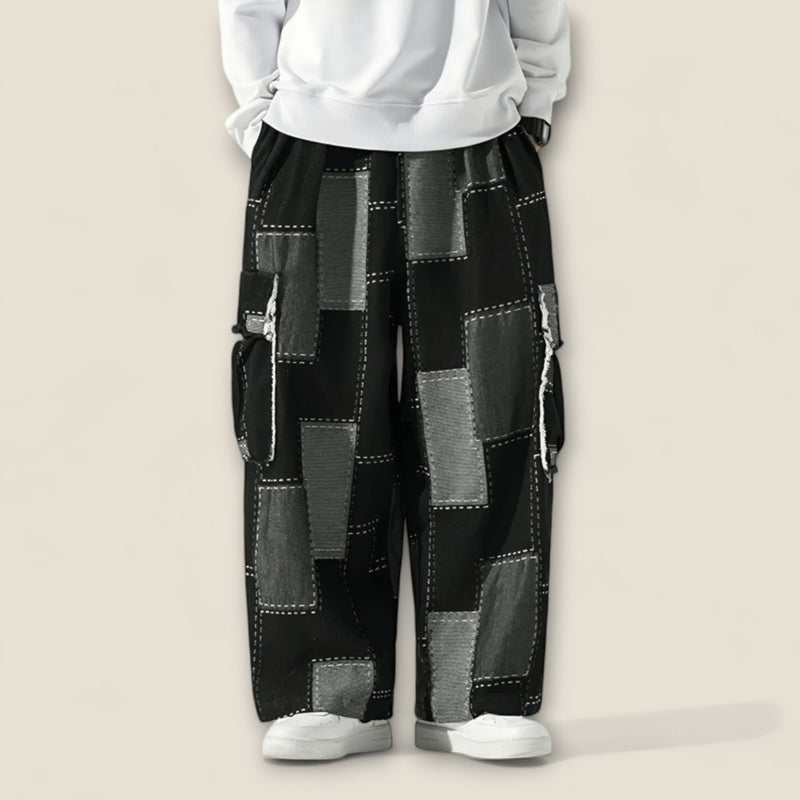 Lorenzo - Patchwork Urban Cargo Trousers
