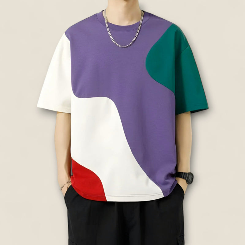 Mateo - Colorblock Abstract Tee