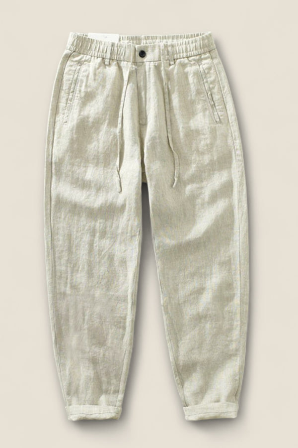 Leandro - Linen Drawstring Pants