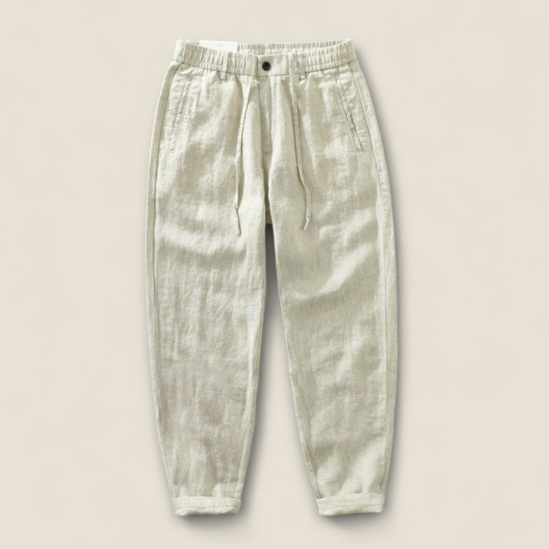 Leandro - Linen Drawstring Pants