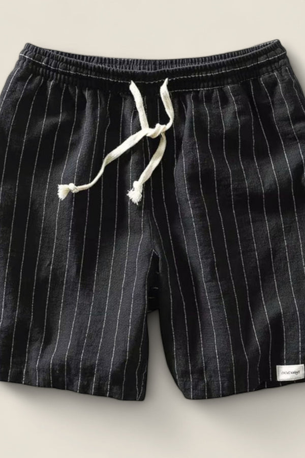 Dario - Striped Linen Shorts