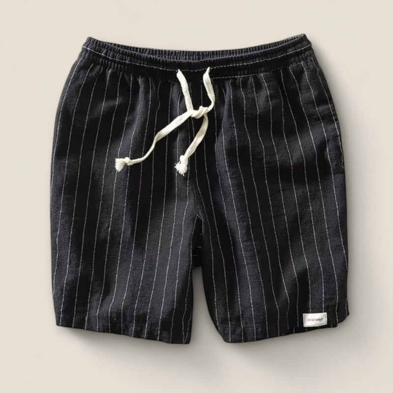Dario - Striped Linen Shorts