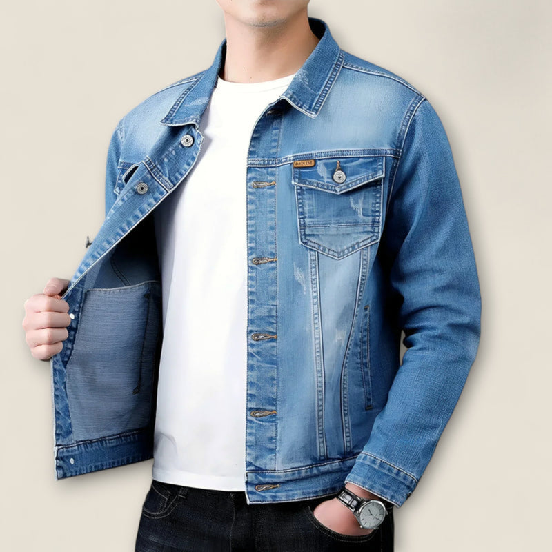Diego - Classic Cotton Denim Jacket