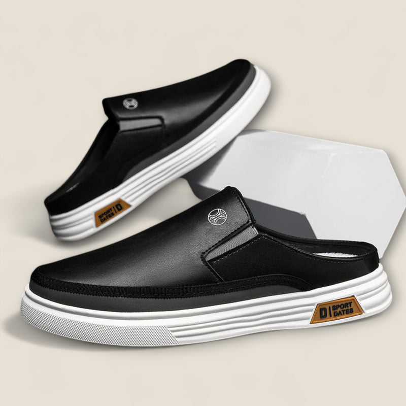 Thiago - Sleek Leather Slip-On Mules