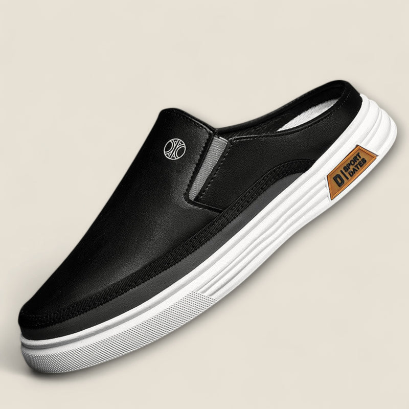 Thiago - Sleek Leather Slip-On Mules