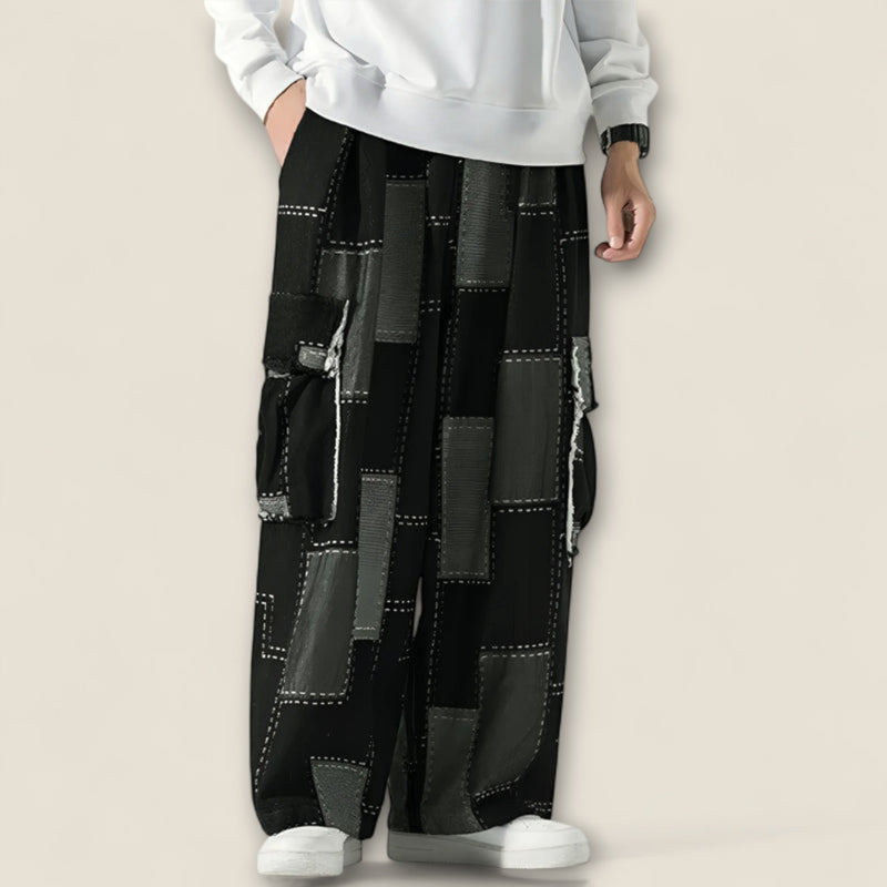 Lorenzo - Patchwork Urban Cargo Trousers