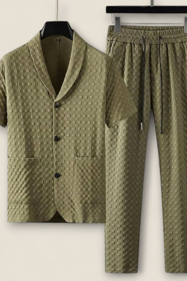 Renato - Textured Cotton Relaxation Set