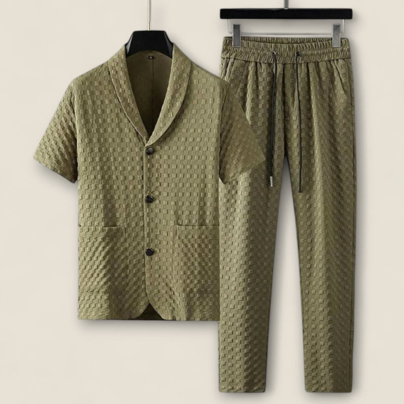 Renato - Textured Cotton Relaxation Set