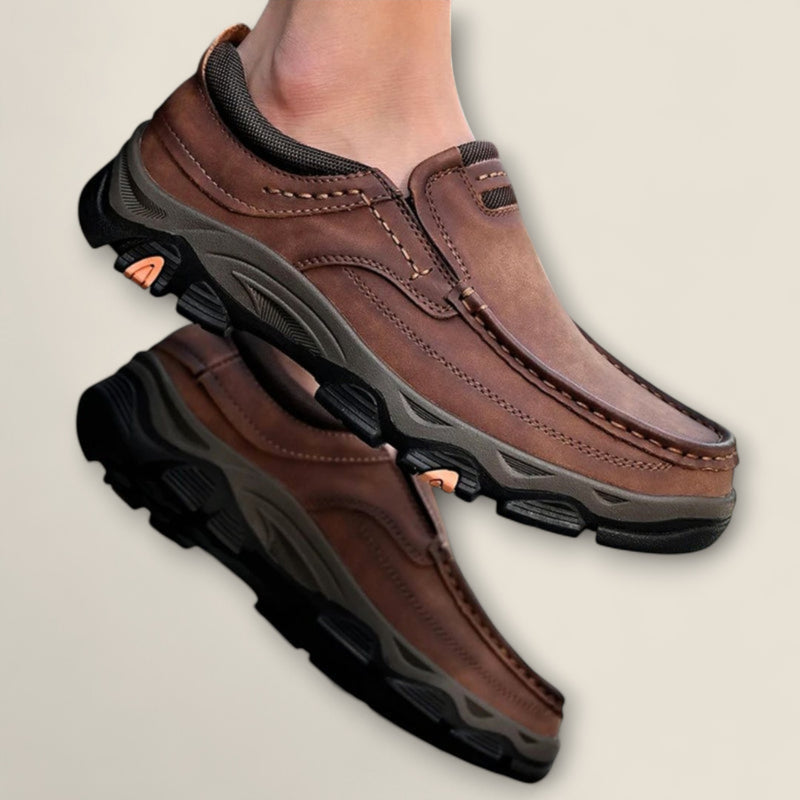 Dario - Leather Slip-On Trail Shoes