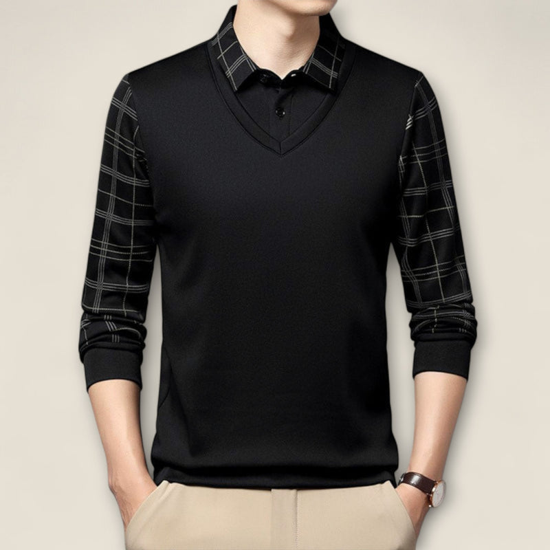 Marcello - Long-Sleeve Polo Shirt