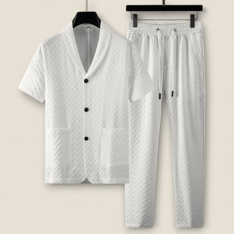 Renato - Textured Cotton Relaxation Set